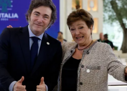 Javier Milei con Kristalina Georgieva